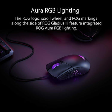 ASUS ROG Gladius III Wired Gaming Mouse - P514ROGGLADIUSIII