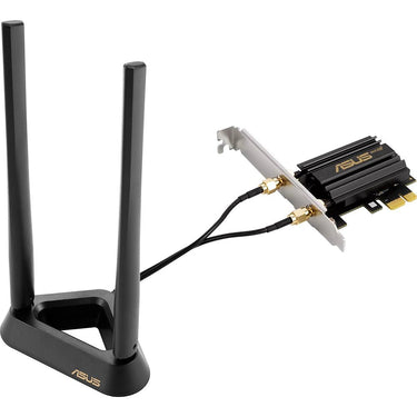 ASUS WiFi 6E PCI-E Adapter with 2 External Antennas and Magnetized Base - PCE-AXE59BT