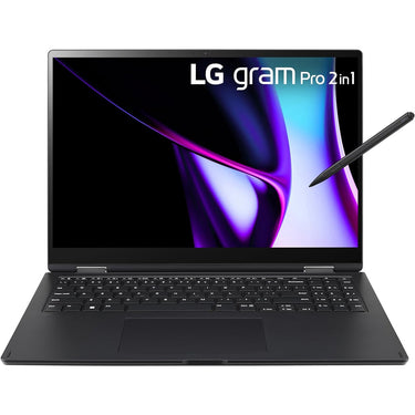 LG gram 16", Intel Evo Edition 16GB /512GB 2-in-1 Touch Laptop. Black
