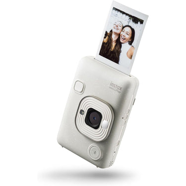 Fujifilm instax mini LiPlay Hybrid Instant Camera and Smartphone Printer, Misty White