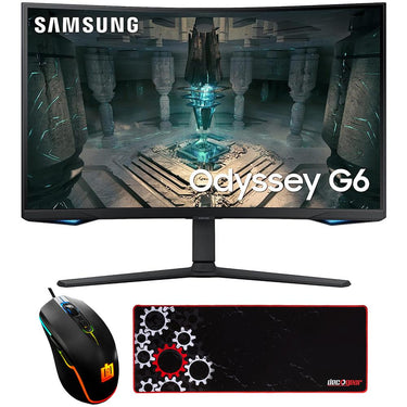 Samsung 32" Odyssey G65B QHD 240Hz 1ms Curved Gaming Monitor w/ Gaming Mouse Bundle