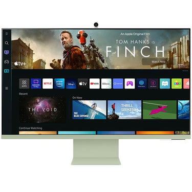 Samsung 32" M80B 4K UHD Smart Monitor w/Streaming TV, Spring Green + Gaming Mouse Bundle