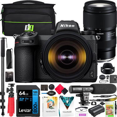 Nikon Z 7II Mirrorless Camera Body Kit + Tamron 28-75mm F2.8 Di III VXD G2 Lens Bundle