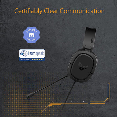 ASUS TUF Gaming H1 Wired Headset in Black - TUFGAMINGH1