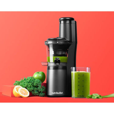 NutriBullet Slow Juicer, Cold Press Machine, Easy to Clean & Quiet Motor, 24-oz (Black)