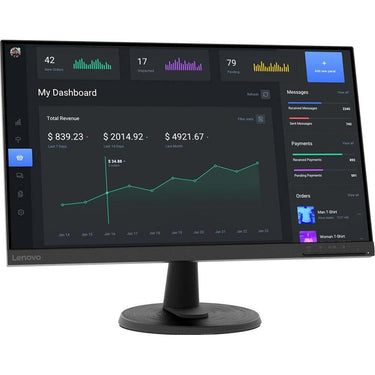 Lenovo 23.8" D24-40 VA FHD Monitor in Raven Black - 67A2KCC6US