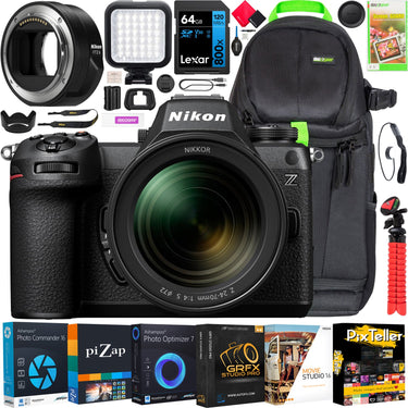 Nikon Z6III Full Frame Mirrorless Camera + 24-70mm Lens + FTZ II and Accessory Bundle