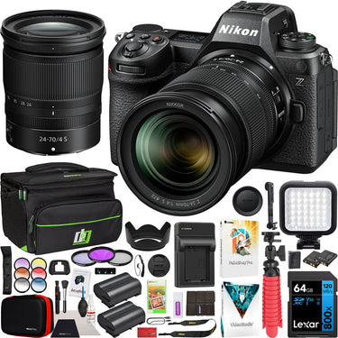 Nikon Z6III Full Frame Mirrorless Camera + 24-70mm F4 S Lens Kit + Accessories Bundle