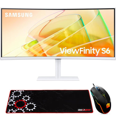 Samsung 34" ViewFinity S65TC Ultra-WQHD HDR10 Curved Monitor +Gaming Mouse & Pad