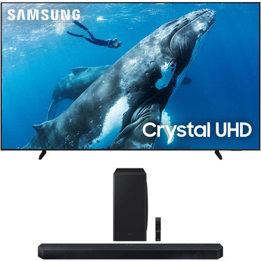 Samsung 98" DU9000 Crystal UHD LED 4K Smart TV (2024) w/ 3.1.2 ch. Soundbar Bundle