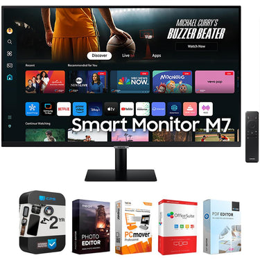 Samsung 43" Smart Monitor M7 (M70D) 4K UHD with Streaming TV  + 2 Year Protection Pack