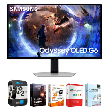 Samsung 27" Odyssey OLED G6 (G60SD) QHD Pro Gaming Monitor + 2 Year Protection Pack