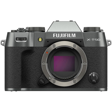 Fujifilm X-T50 Mirrorless Interchangeable Lens Camera Body - Charcoal Silver + Bundle