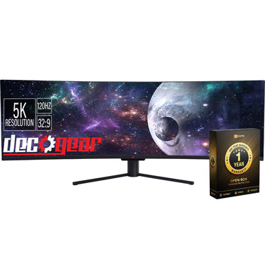Deco Gear 49" Curved Ultrawide 5K Monitor (Open Box) with 1 Year Warranty