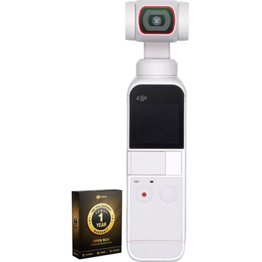 DJI Pocket 2 Handheld 3-Axis Gimbal 4K Camera White (Open Box) + 1 Year Warranty
