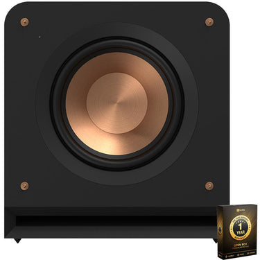 Klipsch High-Excursion 10" Subwoofer for Superior Bass (Open Box) + 1 Year Warranty Pack
