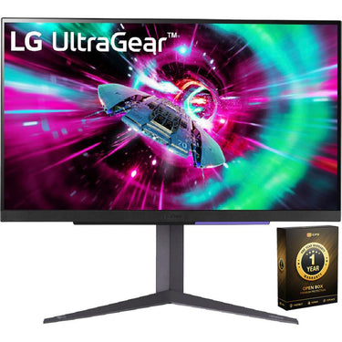 LG 27GR93U-B 27" UltraGear UHD Gaming Monitor (Open Box) + 1 Year Warranty Pack