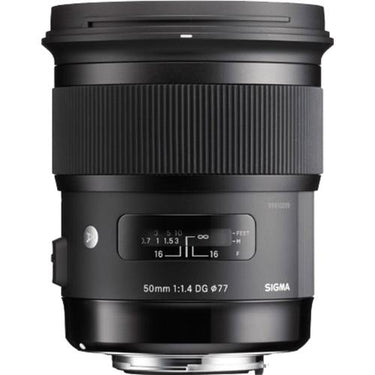 Sigma 50mm f/1.4 DG HSM ART Lens - Sony DSLR A Cameras Open Box + 1 Year Warranty Pack