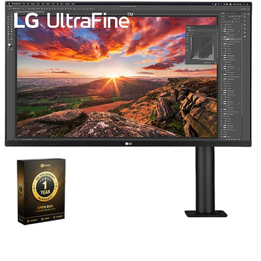 LG 32" UltraFine Ergo Stand UHD 4K Monitor (Open Box) + 1 Year Warranty Pack