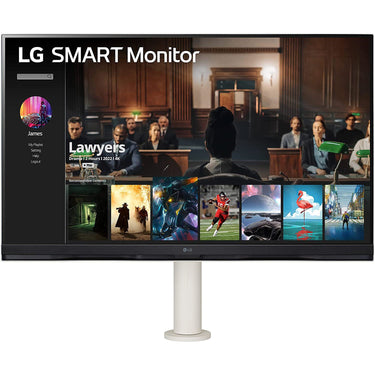 LG 32" 4K UHD Smart Monitor with Ergo Stand (Open Box) + 1 Year Warranty Pack