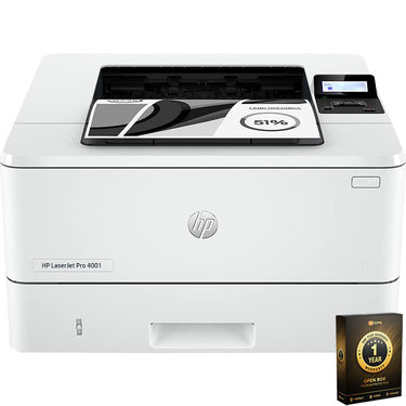 Hewlett Packard LaserJet Pro 4001dn Black and White Printer (Open Box) + 1 Year Warranty Pack