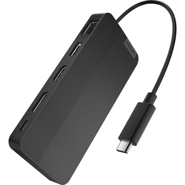 Lenovo USB-C Dual Display Travel Dock with Adapter - 40B90100US