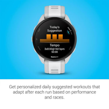 Garmin Forerunner 165 Smart Sport Watch, Mist Gray + Whitestone w/ Warranty Bundle