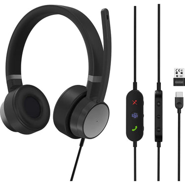 Lenovo Go Wired ANC Headset in Thunder Black - 4XD1C99223