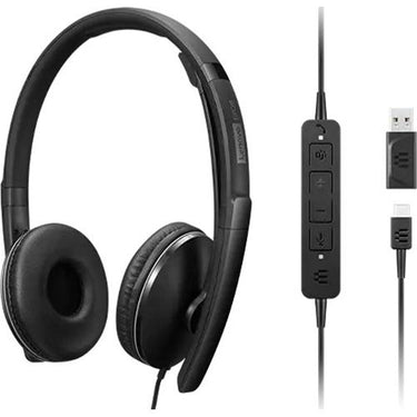 Lenovo Wired ANC Headset (Gen 2 Teams) in Black - 4XD1M45627