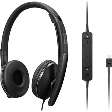 Lenovo Wired ANC Headset (Gen 2 Teams) in Black - 4XD1M45627