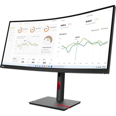 Lenovo ThinkVision T34w-30 34" WQHD 3440x1440 60Hz 21:9 4ms 1500R Curved Monitor