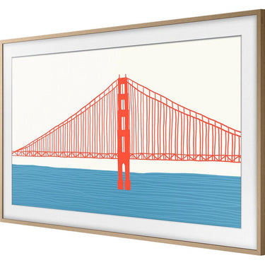 Samsung 50" The Frame Customizable Bezel - Modern Teak VG-SCFA50TKBZA - Open Box