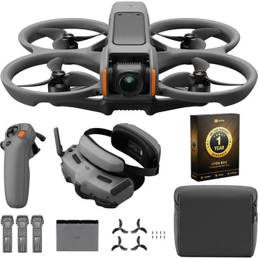 DJI Avata 2 Fly More Combo, FPV Drove w/ Camera (Open Box) + 1 Year Warranty