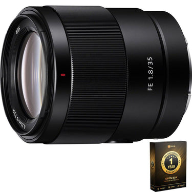 Sony FE 35mm F1.8 Full-Frame E-Mount Prime Lens OPEN BOX + 1 Year Warranty Pack
