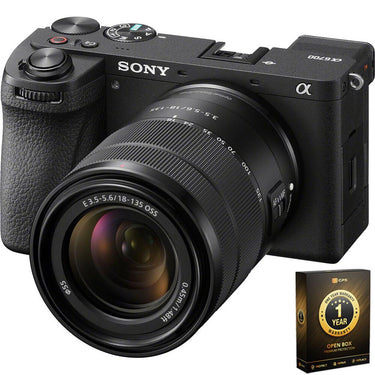 Sony a6700 Alpha APS-C Camera w/ 18-135mm Lens Kit  Open Box + 1 Year Warranty Pack
