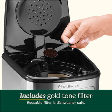 Cuisinart 12-Cup Programmable Coffeemaker - Stainless Steel - DCC-3850TG, Refurbished