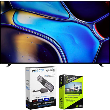 Sony BRAVIA 8 77" 4K HDR OLED TV (2024) Bundle with Redeemable DIRECTV Gemini Air