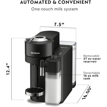 Delonghi Nespresso Vertuo Lattissima, Black - (Refurbished)