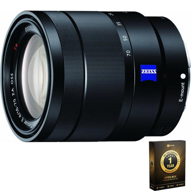 Sony SEL1670Z 16-70mm f/4 Mid-Range Zoom E-Mount Lens OPEN BOX + 1 Year Warranty Pack