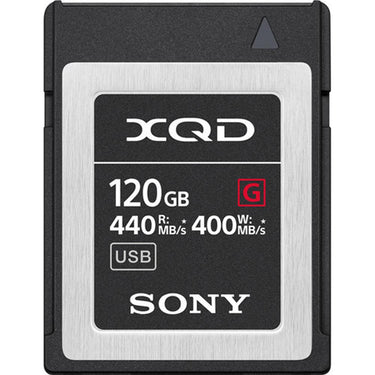 Sony Professional XQD G-Series 120GB Memory Card OPEN BOX + 1 Year Warranty Pack