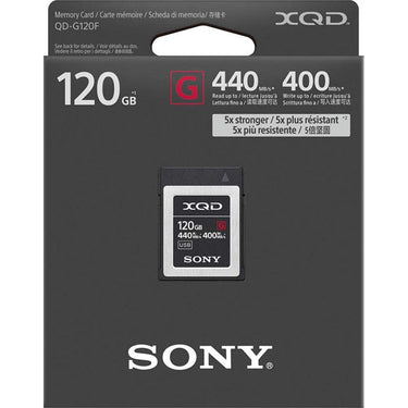 Sony Professional XQD G-Series 120GB Memory Card OPEN BOX + 1 Year Warranty Pack