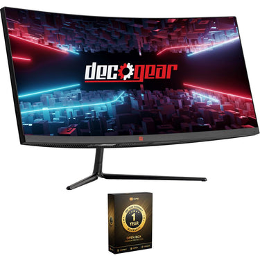 Deco Gear 30" Curved Monitor, 200 Hz, 1ms MPRT, 2560x1080 (Open Box) + 1 Year Warranty