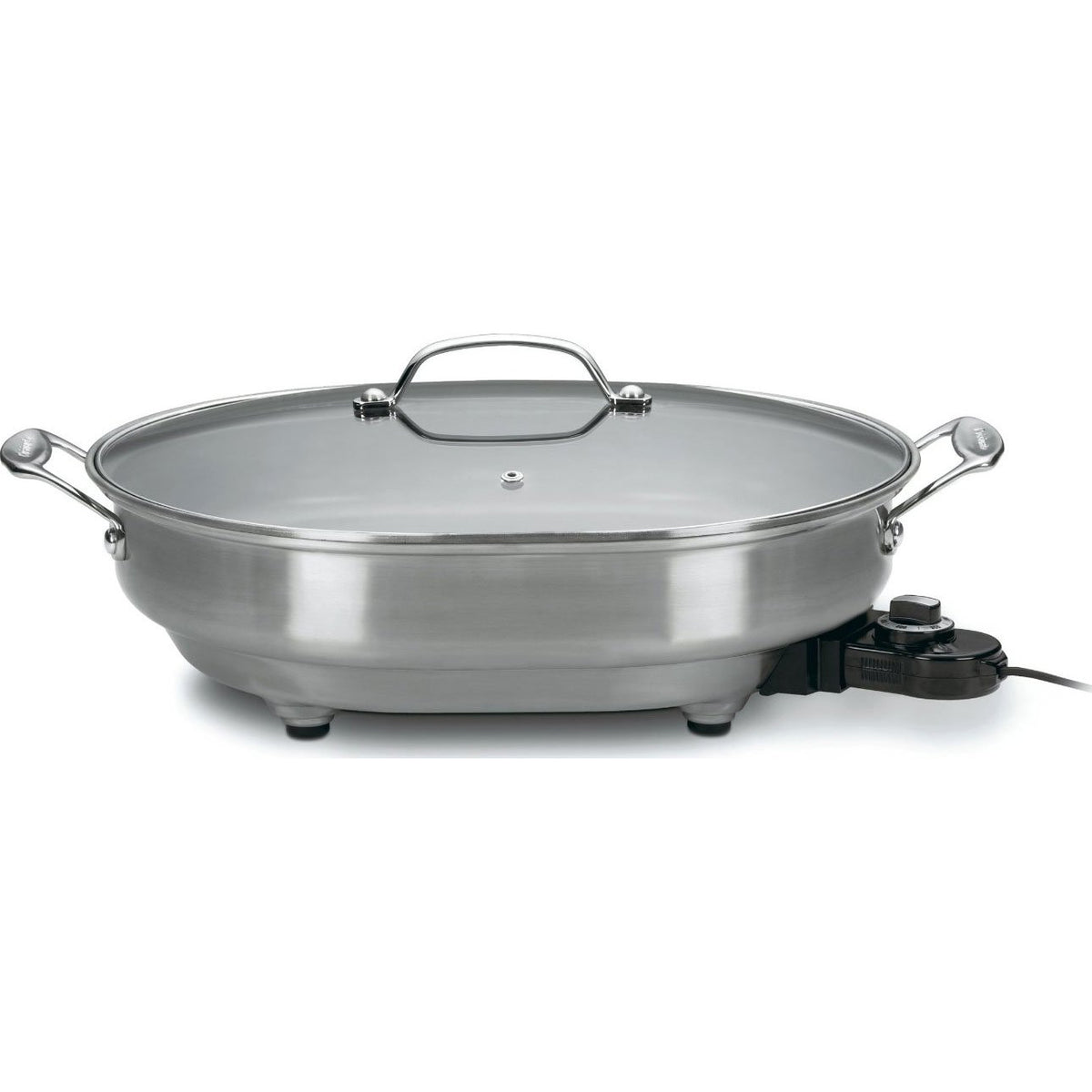 Cuisinart CSK150 1500W Nonstick Electric Skillet, Brushed Stainless,
