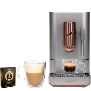 Cafe Affetto Auto Espresso Machine, Milk Frother 1.2L OPEN BOX + 1 Year Warranty Pack