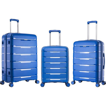 Rockland Pasadena 3pc Hardside Luggage Nested Spinner Set (Open Box) + 1 Year Warranty