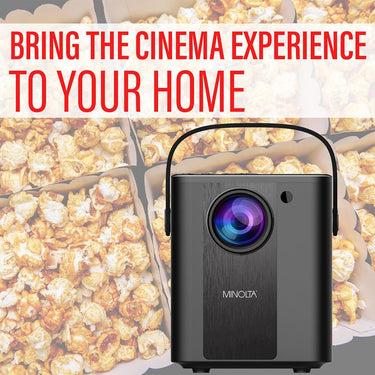 Minolta Portable Projector Bundle Pack w/ 100" Screen OPEN BOX + 1 Year Warranty Pack