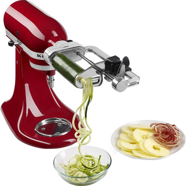 KitchenAid 7 Blade Spiralizer Plus with Peel, Core and Slice OPEN BOX +1 Year Warranty Pack