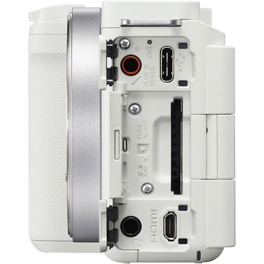 Sony Alpha ZV-E10 II APS-C Interchangeable Lens Mirrorless Content Camera (White)