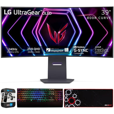 LG 39" UltraGear OLED 240Hz 0.03ms 800R Curved Gaming Monitor + 3Yr Warranty Bundle