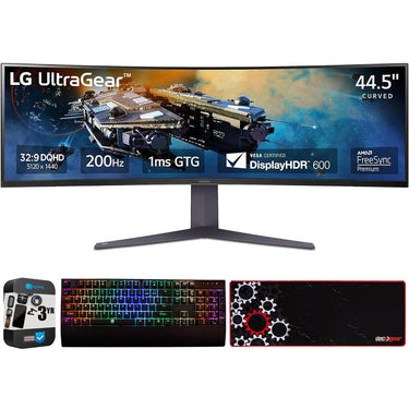 LG 45" Ultragear Curved Gaming Monitor w/ 3 Yr Warranty Bundle